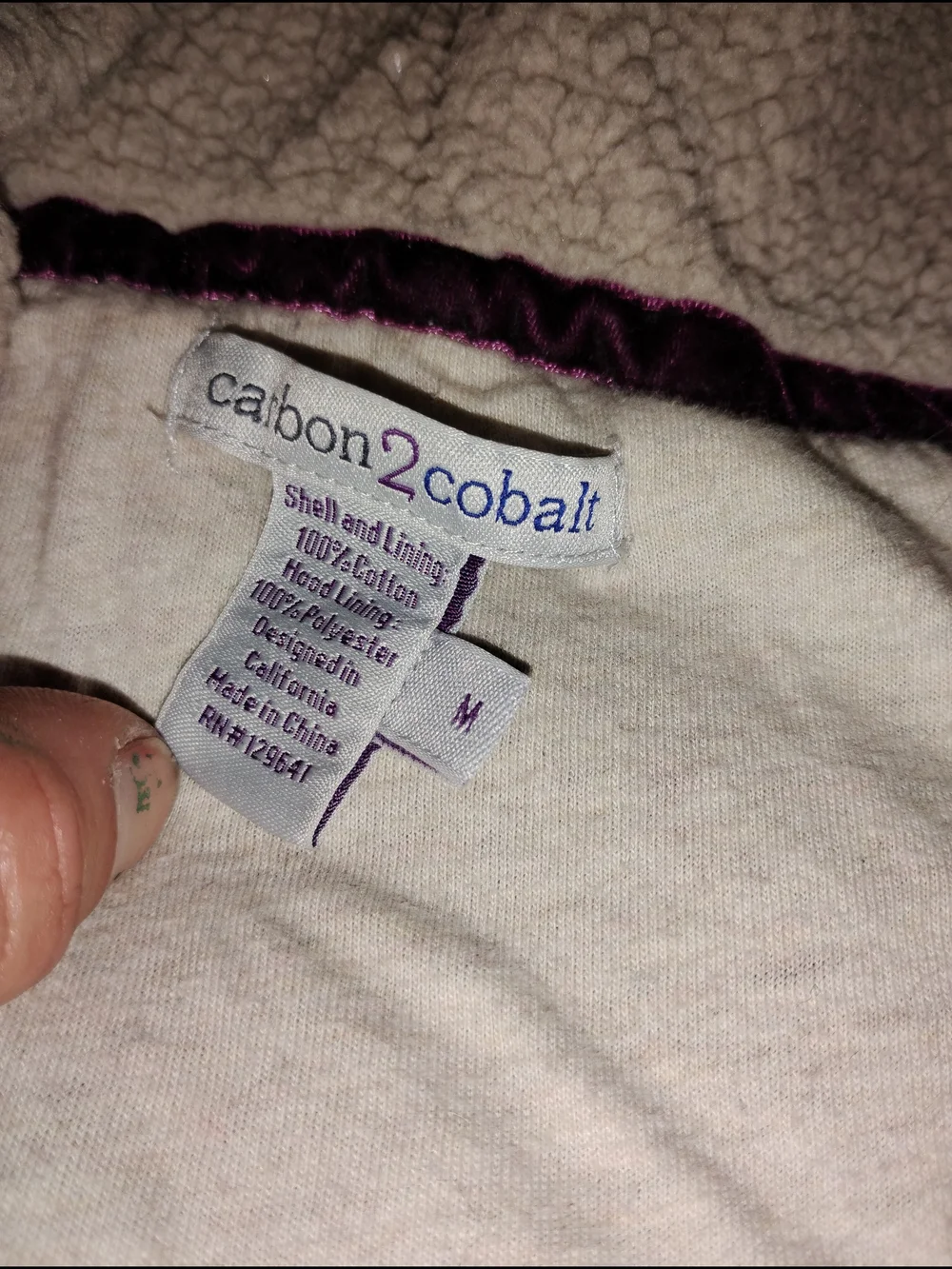 Carbon 2 cobalt - Men's Size M Hooded Cable Knit Sweater - Light Navy Blue